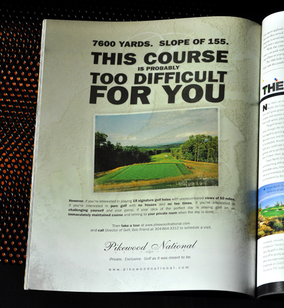 Pikewood National Golf print design