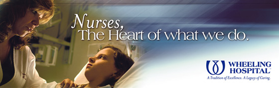 Wheeling Hospital billboards print design