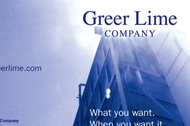 Greer Lime Brochure and Booth