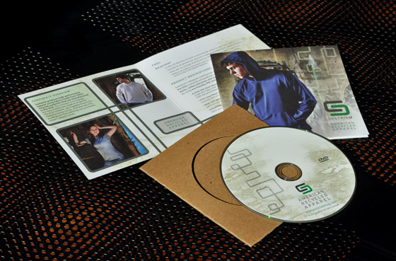 SustainU Clothing DVD print design