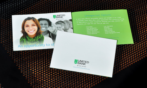 United Bank recruiting print design